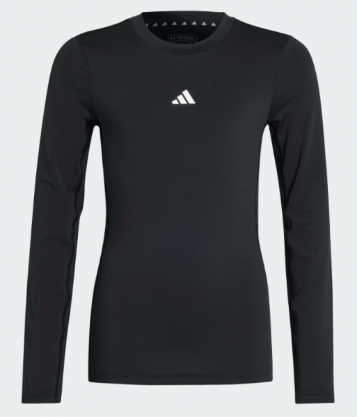 adidas Junior Unterziehlangarmshirt- schwarz