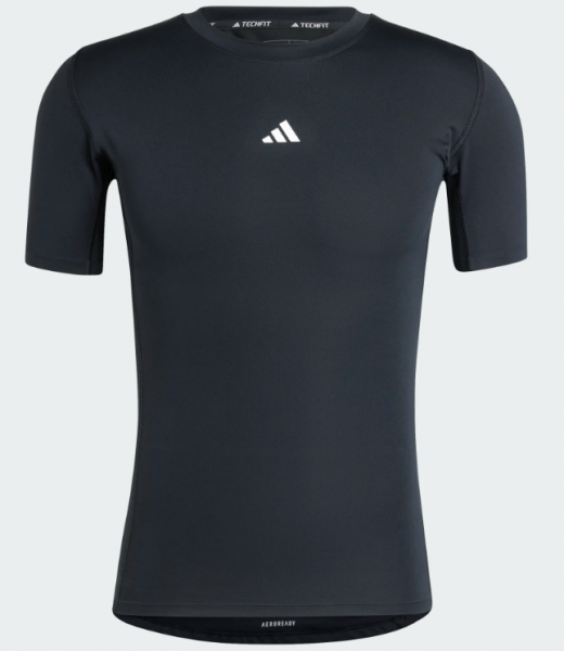 adidas Techfit kurzarm Shirt- schwarz