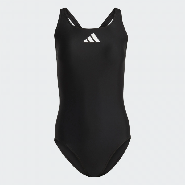 adidas Badeanzug mit Logo - schwarz/weiß