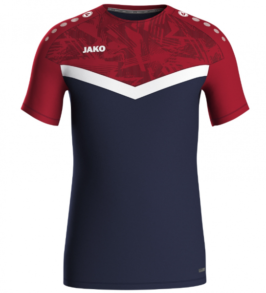 Jako T- Shirt Iconic - navy/ rot