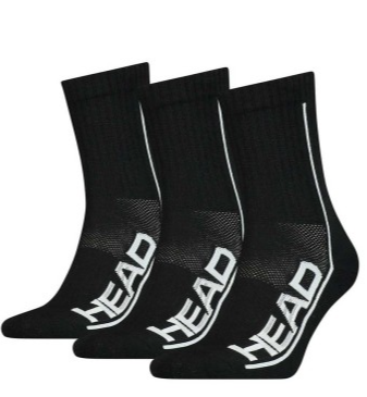 HEAD Tennis Socken Perfomance 3P - schwarz