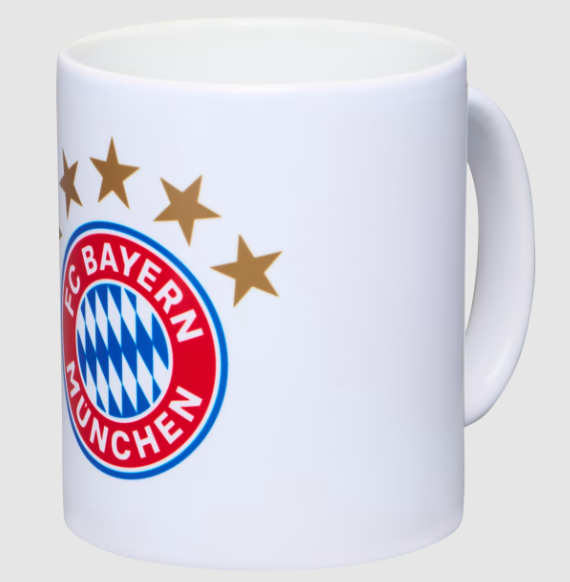 FC Bayern München Tasse FCB Logo - weiß