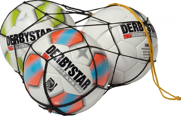 Derbystar Polyester Ballnetz 5 Bälle- schwarz