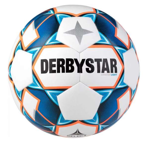 Derbystar Stratos Light Gr.4 350g weiß/blau/orange