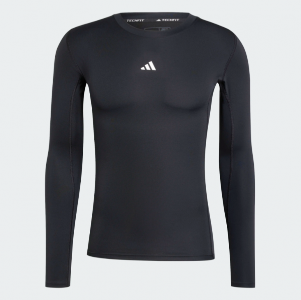 adidas Techfit langarm Shirt - schwarz